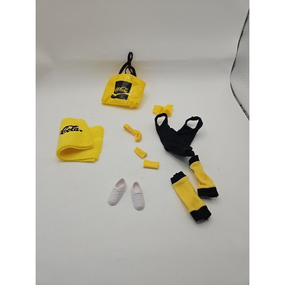 Vintage Barbie Fashion Doll Yellow Coca-Cola Outfit